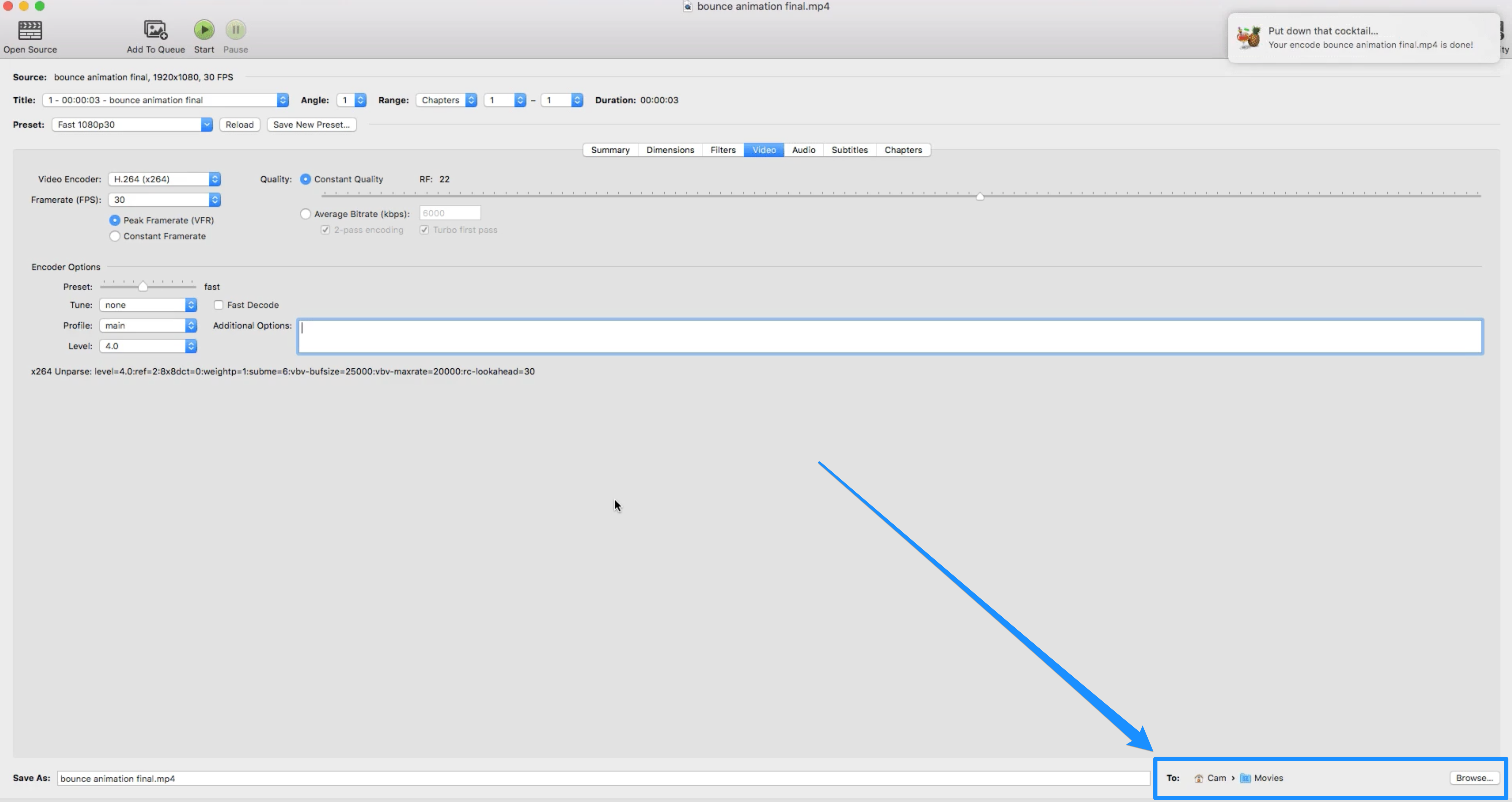 compress video handbrake